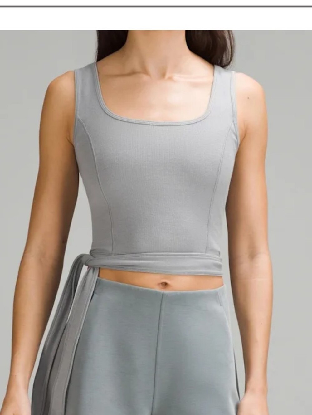 LULULEMON ATHLETICA Side Tie Cropped Tank - Size 6 🆕